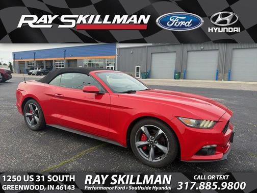 Red 2015 Ford Mustang V6