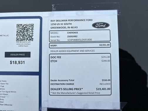 2020 Jeep Cherokee Trailhawk