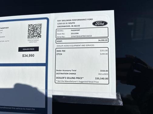 2023 Honda Passport AWD TrailSport