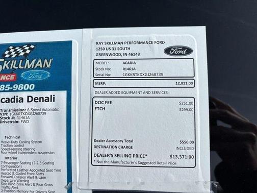 2016 GMC Acadia Denali