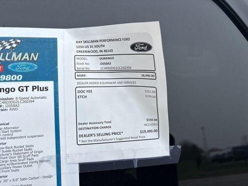 2020 Dodge Durango GT Plus