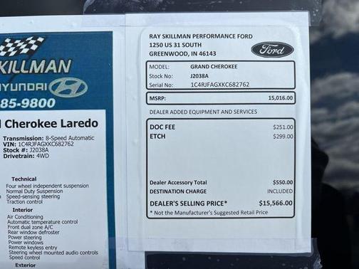 2019 Jeep Grand Cherokee Laredo