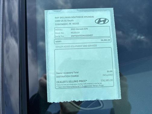 2022 Genesis G70 3.3T AWD