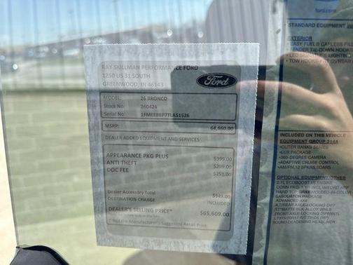 Shadow Black 2026 Ford Bronco Outer Banks