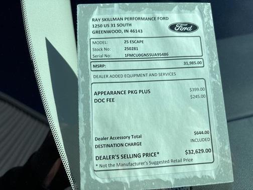 2025 Ford Escape Active