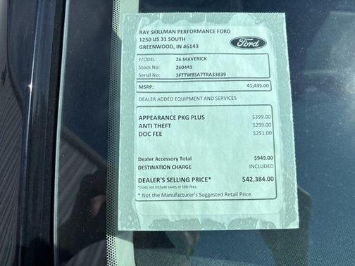 Shadow Black 2026 Ford Maverick Lariat