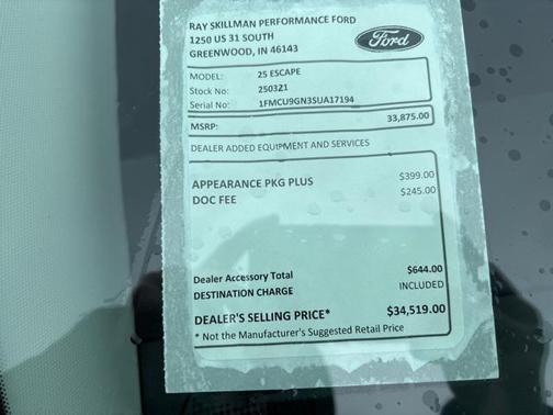 2025 Ford Escape Active