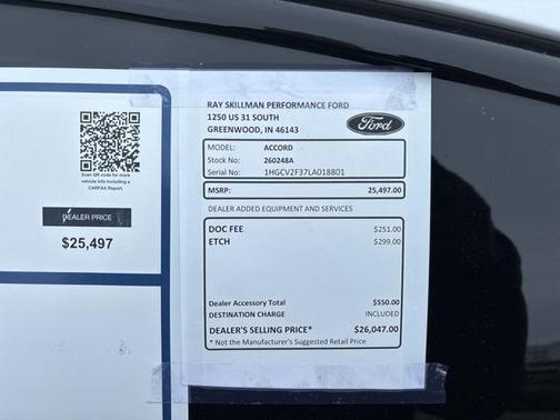 2020 Honda Accord Sport 1.5T