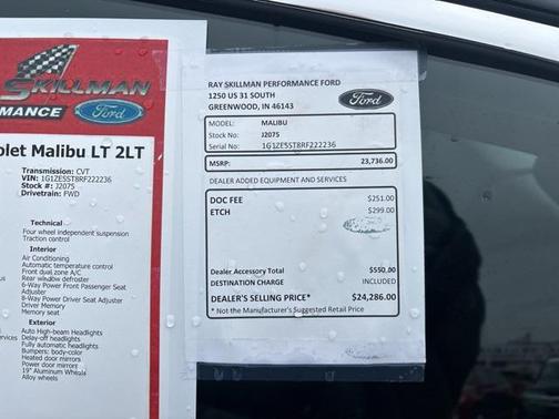 2024 Chevrolet Malibu FWD 2LT