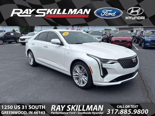 Crystal White Tricoat 2020 Cadillac CT4 Premium Luxury