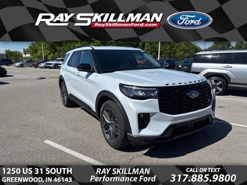 Space White Metallic 2026 Ford Explorer ST