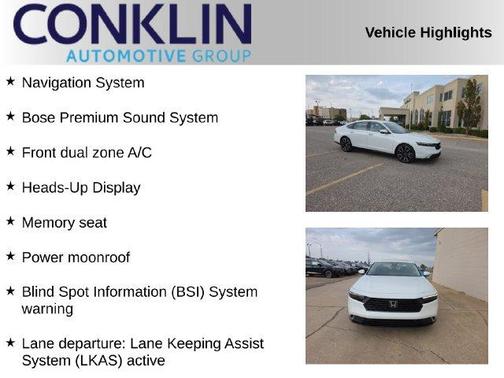 Platinum White Pearl 2026 Honda Accord Hybrid Touring