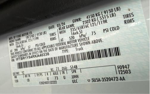 2024 Ford Transit-250 T-250