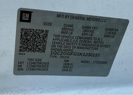 2019 Chevrolet Express 3500 Work Van