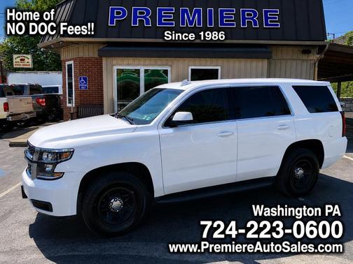 White 2017 Chevrolet Tahoe Police