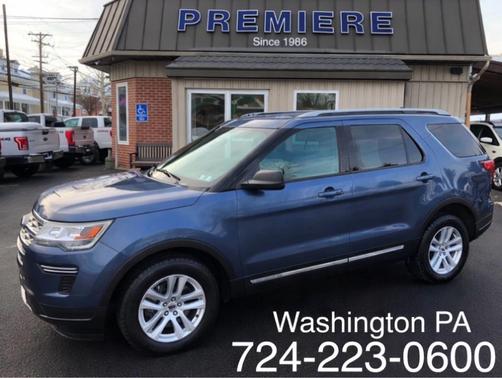 Blue 2018 Ford Explorer XLT