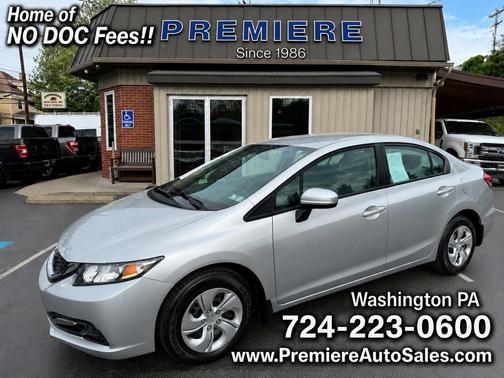 Silver 2014 Honda Civic LX