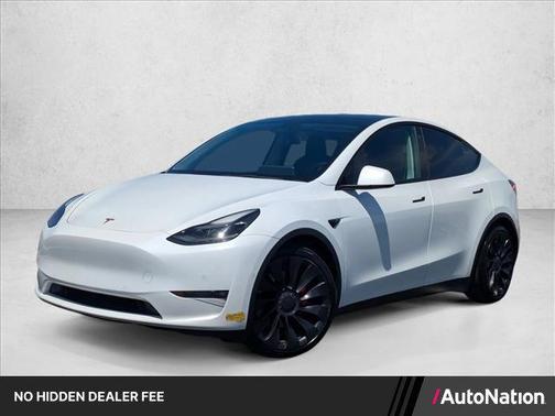 Pearl White Multi-Coat 2022 Tesla Model Y Performance Dual Motor All-Wheel Drive