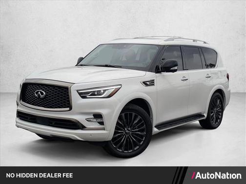 Moonstone White 2021 INFINITI QX80 PREMIUM SELECT AWD