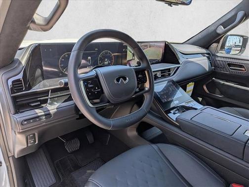 Radiant White/Black Obsidian 2026 INFINITI QX80 AUTOGRAPH AWD