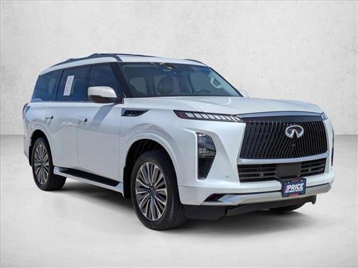 Radiant White 2025 INFINITI QX80 SENSORY AWD