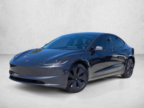 Silver/Gray 2025 Tesla Model 3 Long Range