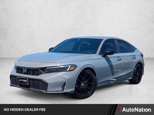 Solar Silver Metallic 2025 Honda Civic Sport