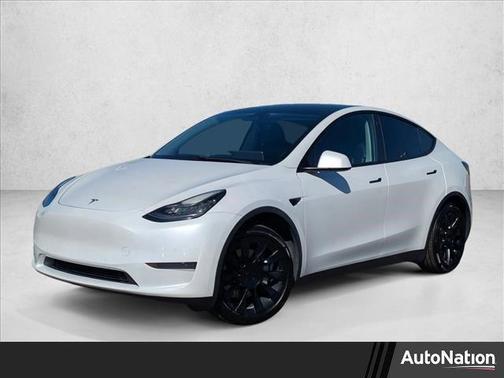 Pearl White Multi-Coat 2020 Tesla Model Y Long Range Dual Motor All-Wheel Drive