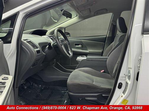Super White 2014 Toyota Prius v Three