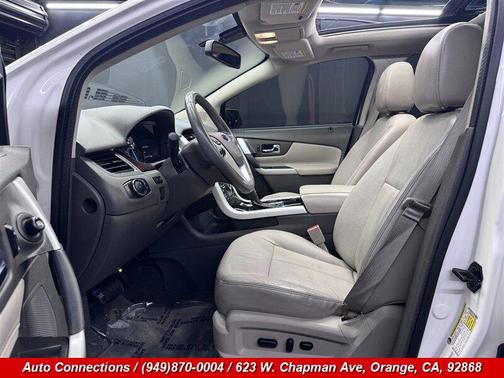 White Platinum Metallic Tri-Coat 2014 Ford Edge Limited