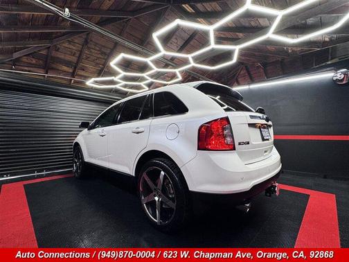 White Platinum Metallic Tri-Coat 2014 Ford Edge Limited