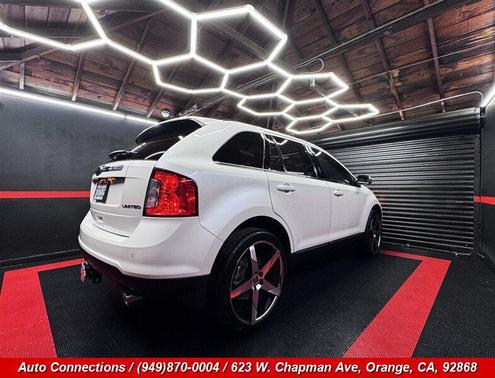 White Platinum Metallic Tri-Coat 2014 Ford Edge Limited