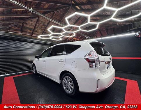 Super White 2013 Toyota Prius v Three