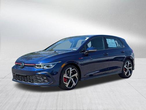 Atlantic Blue Metallic 2024 Volkswagen Golf GTI 2.0T SE DSG