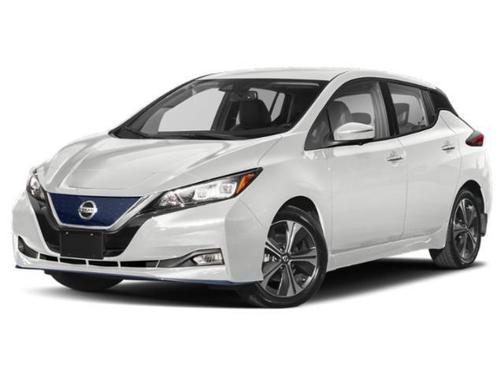 Pearl White 2021 Nissan Leaf SL PLUS 62 kWh