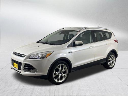 White Platinum Metallic Tri-Coat 2016 Ford Escape Titanium