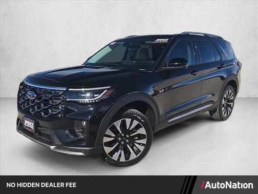 Agate Black Metallic 2025 Ford Explorer Platinum