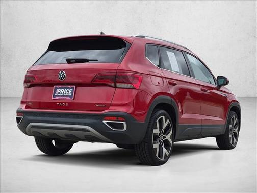 Kings Red Metallic 2023 Volkswagen Taos 1.5T SEL