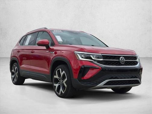 Kings Red Metallic 2023 Volkswagen Taos 1.5T SEL