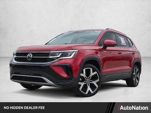 Kings Red Metallic 2023 Volkswagen Taos 1.5T SEL