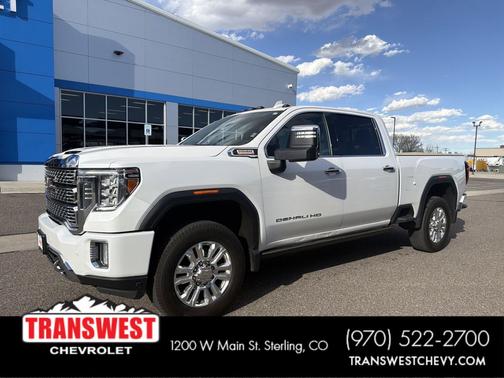 White Frost Tricoat 2022 GMC Sierra 2500 Denali