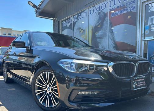 Black 2018 BMW 540 540i Sedan 4D