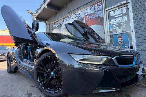 Gray 2014 BMW i8 Coupe 2D