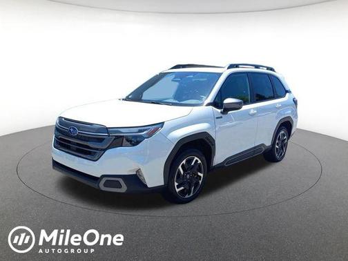 Crystal White Pearl 2025 Subaru Forester Hybrid Limited