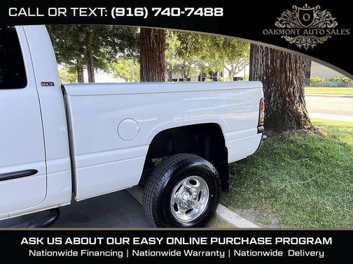 White 2002 Dodge Ram 2500 SLT Quad Cab