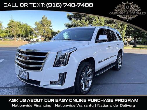 Crystal White Tricoat 2017 Cadillac Escalade Premium Luxury
