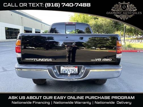 Black 2002 Toyota Tundra Limited Access Cab