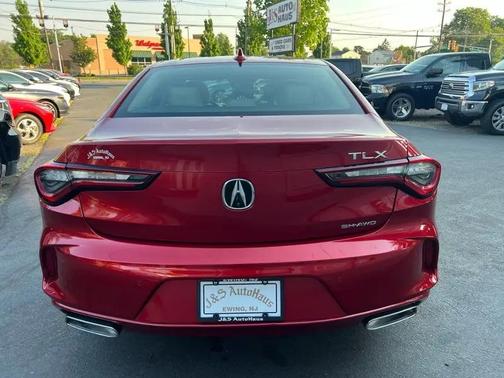 Red 2021 Acura TLX Technology
