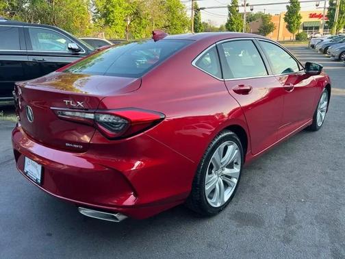 Red 2021 Acura TLX Technology