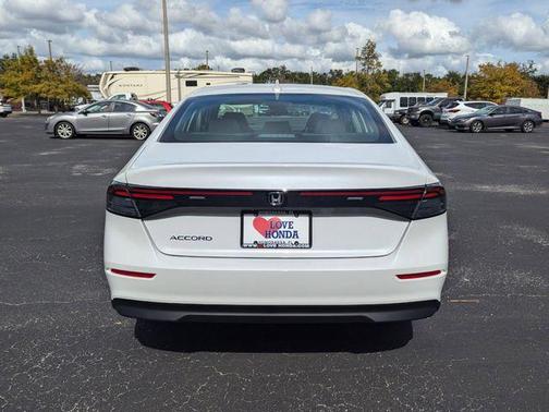 Platinum White Pearl 2025 Honda Accord LX 1.5T